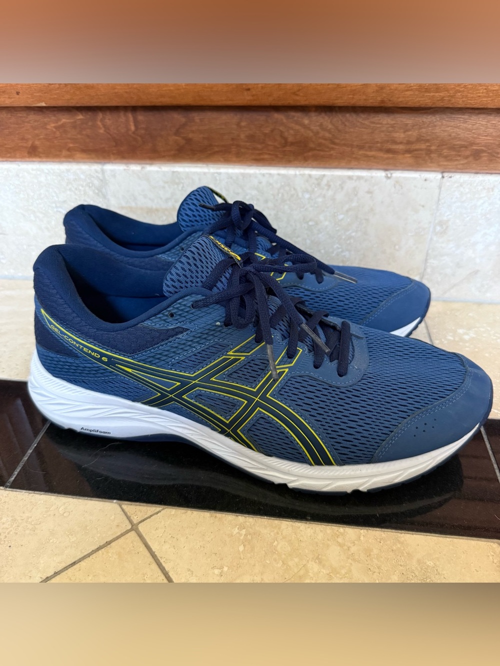 ASICS Gel-Contend 6 Blue Men’s Size 11.5 Extra Wide Running Athletic